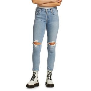 AGOLDE Toni Ripped Mid-Rise Jeans